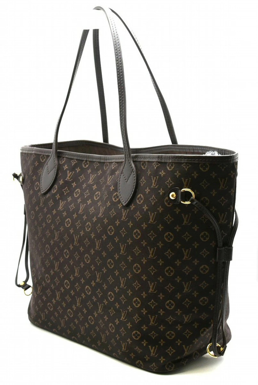 Louis Vuitton Idylle Neverfull Monogram Bag Shoulder Fusain Tote Brown
